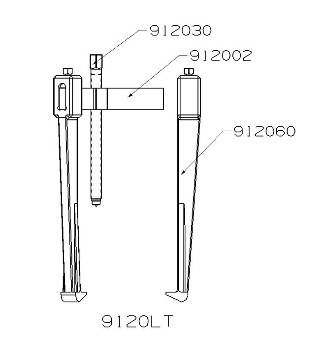 Forza Extracteur à 3 griffes 200x210 mm, ouverture min. 30 mm